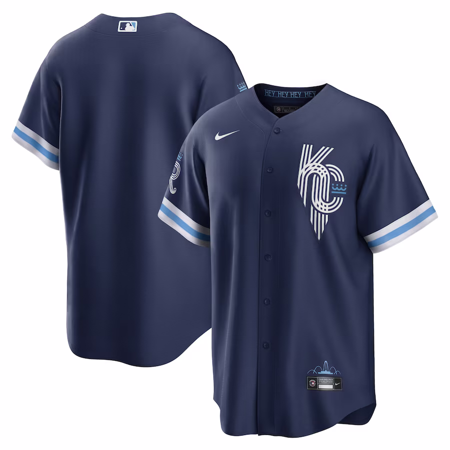 Men's Kansas City Royals Nike Navy City Connect Replica Jersey - ujerseystore