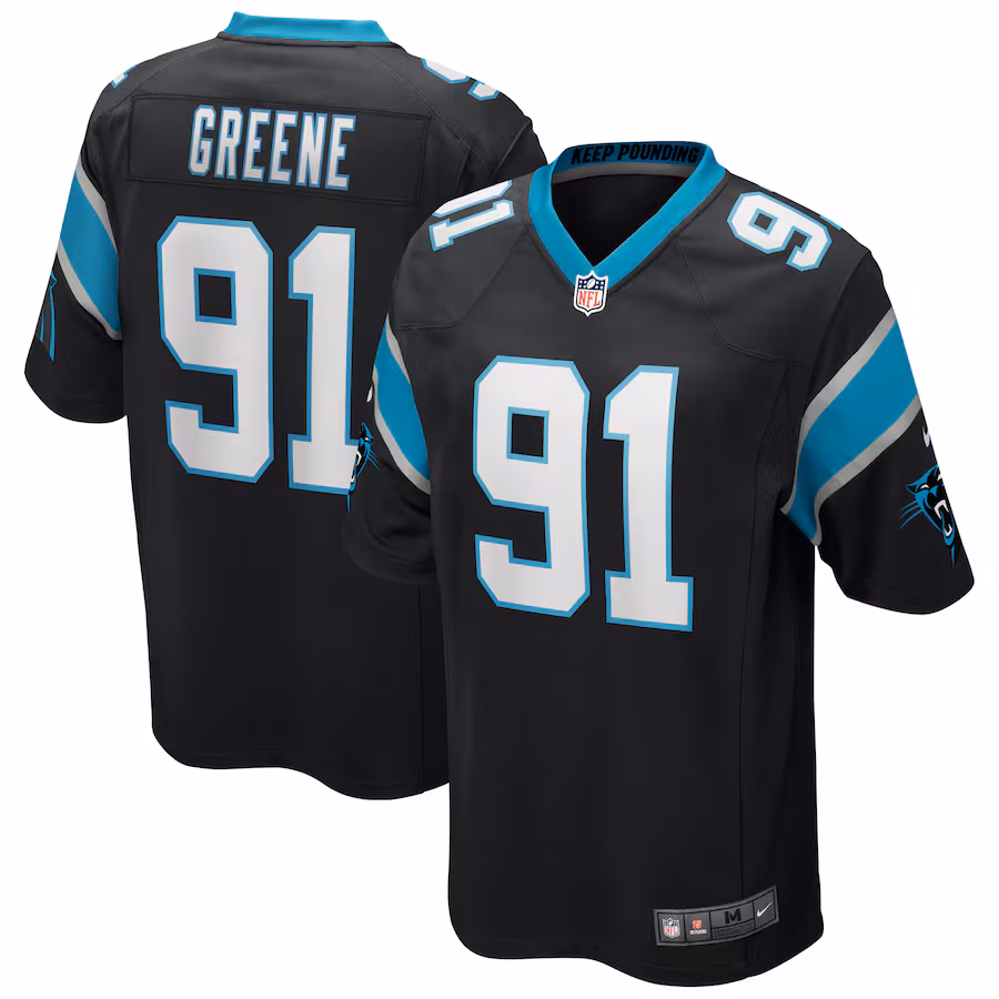 Men's Carolina Panthers Kevin Greene Nike Black Game Retired Player Jersey - ujerseystore