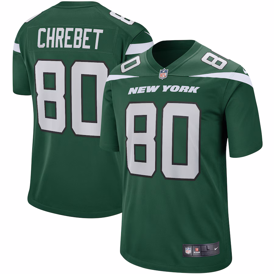 Men's New York Jets Wayne Chrebet Nike Gotham Green Game Retired Player Jersey - ujerseystore