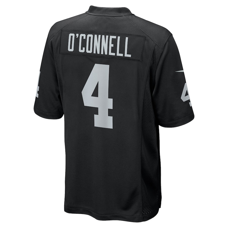 Men's Las Vegas Raiders Aidan O'Connell Nike  Black  Game Jersey - ujerseystore