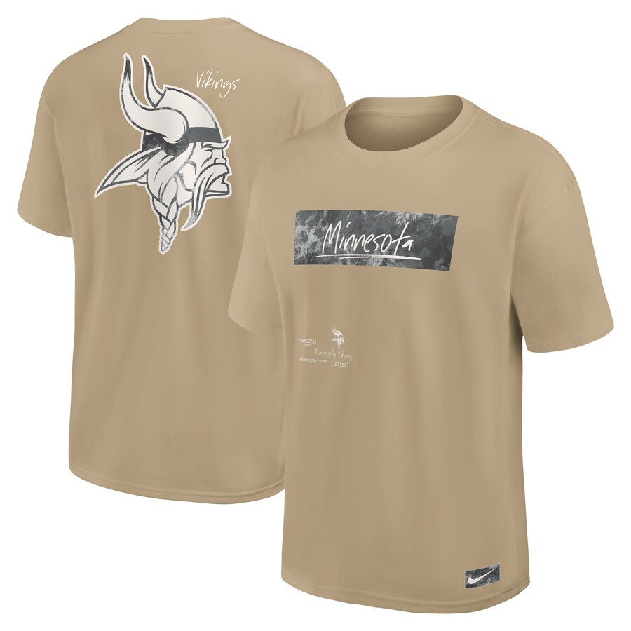 Men's Minnesota Vikings Nike Tan Statement Max90 T-Shirt - ujerseystore