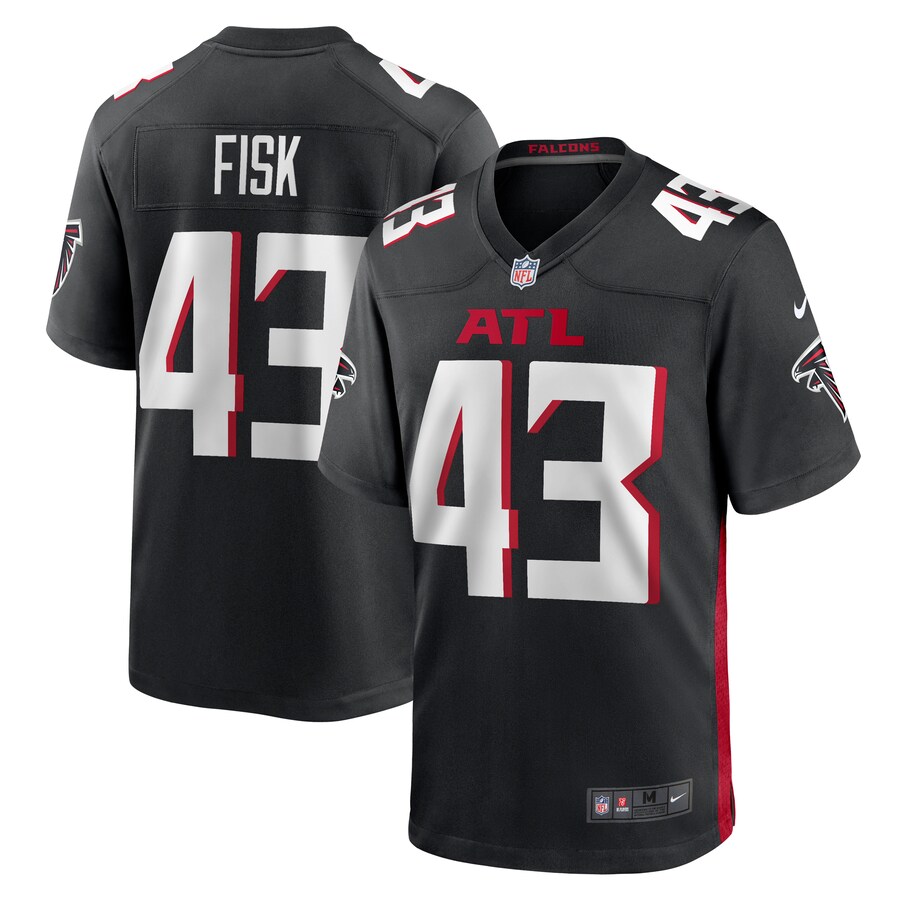 Men's Atlanta Falcons Tucker Fisk Nike Black Player Game Jersey - ujerseystore