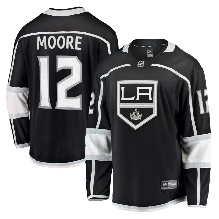 Men's Los Angeles Kings Trevor Moore Fanatics Branded Black Home Breakaway Player Jersey - ujerseystore