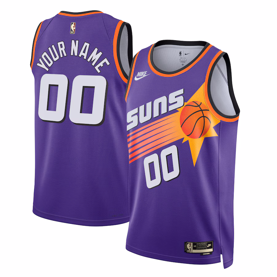 Unisex Phoenix Suns Nike Purple 2022/23 Custom Swingman Jersey - Classic Edition - ujerseystore