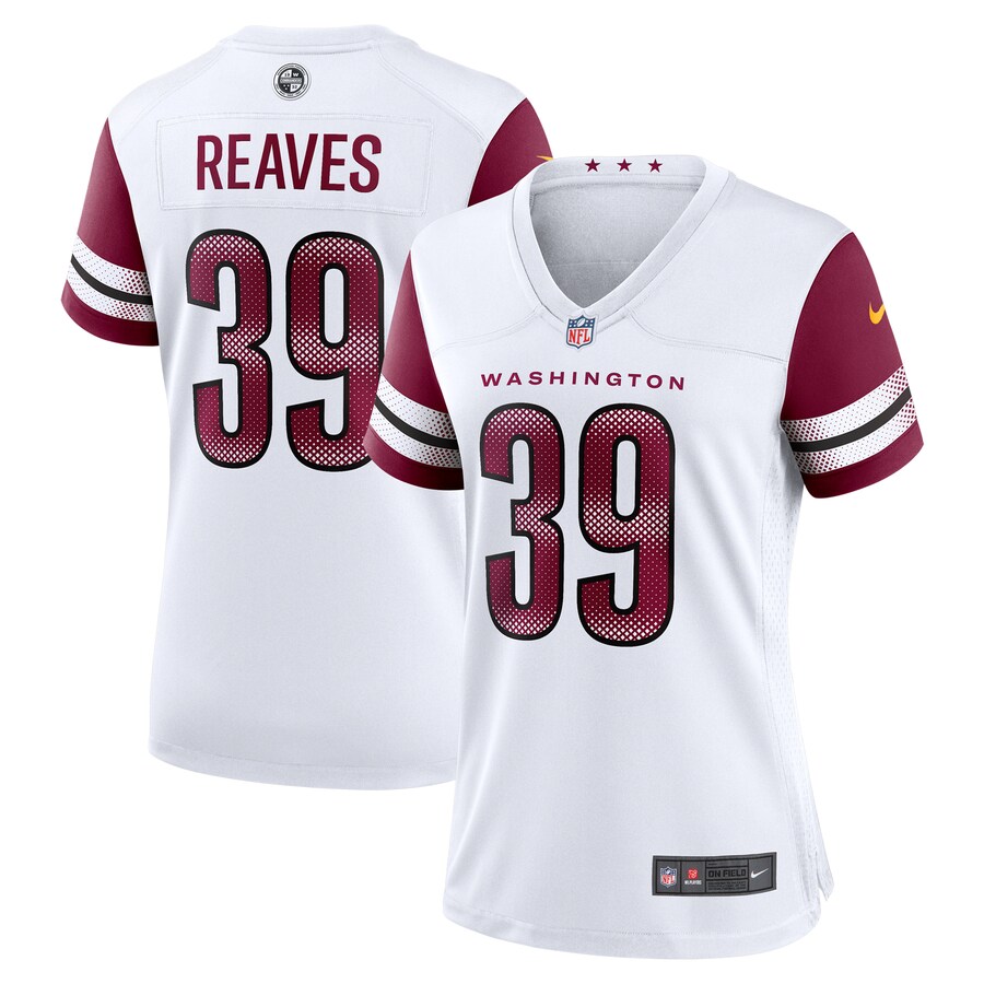 Women's Washington Commanders Jeremy Reaves Nike White Game Jersey - ujerseystore