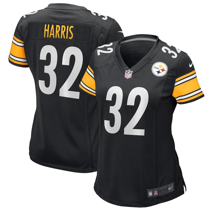 Women's Pittsburgh Steelers Franco Harris Nike Black Game Retired Player Jersey - ujerseystore