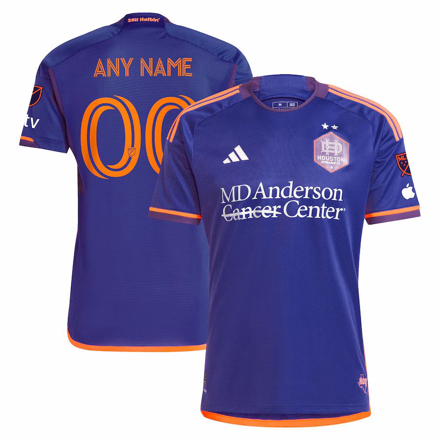 Men's Houston Dynamo FC  adidas Purple 2024 Still Holdin' Authentic Custom Jersey - ujerseystore