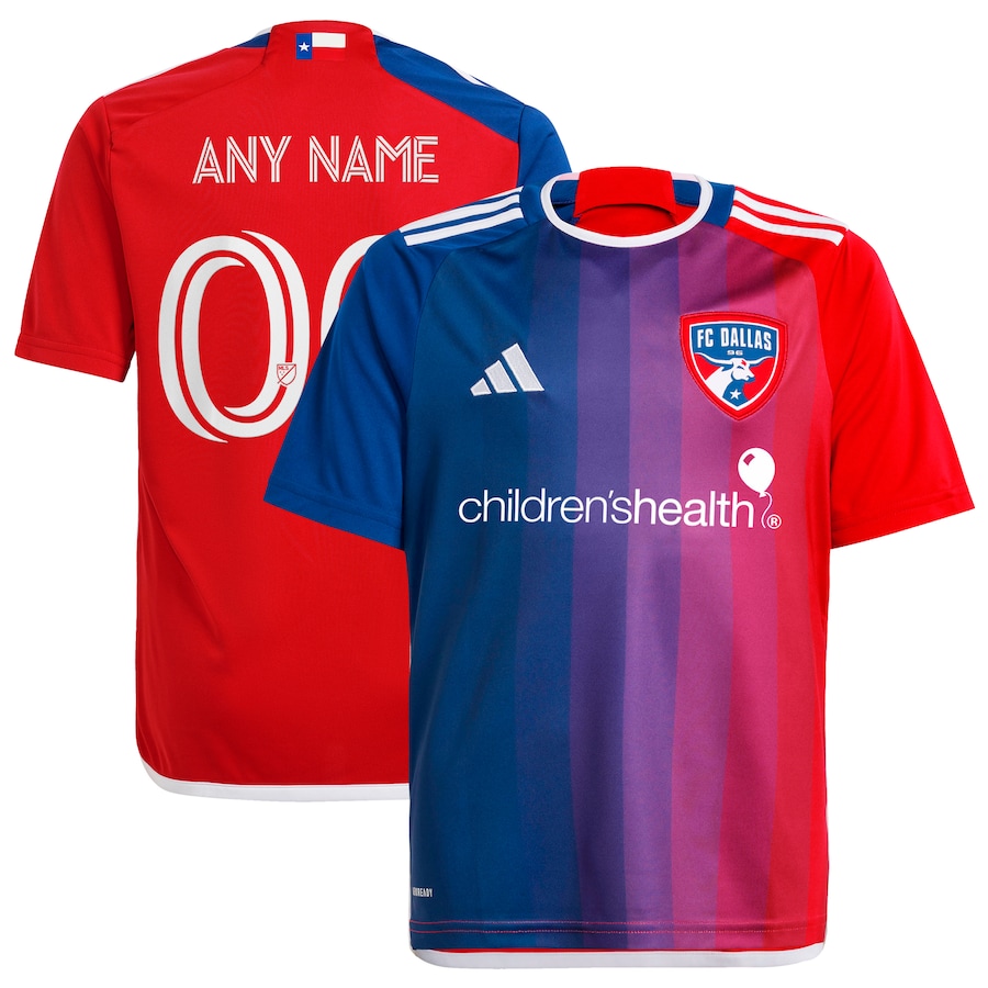 Youth FC Dallas  adidas Navy 2024 After Burner Replica Custom Jersey - ujerseystore