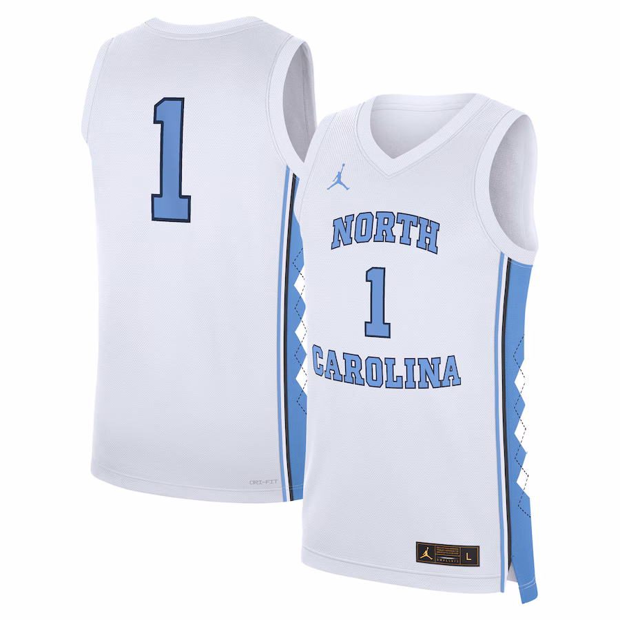 Men's Jordan Brand White North Carolina Tar Heels Home Replica Basketball Jersey - ujerseystore