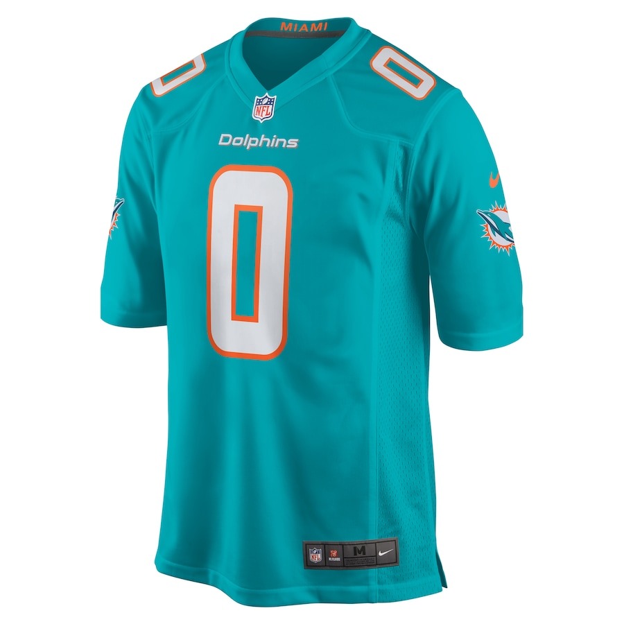 Men's Miami Dolphins Braxton Berrios Nike Aqua Game Jersey - ujerseystore