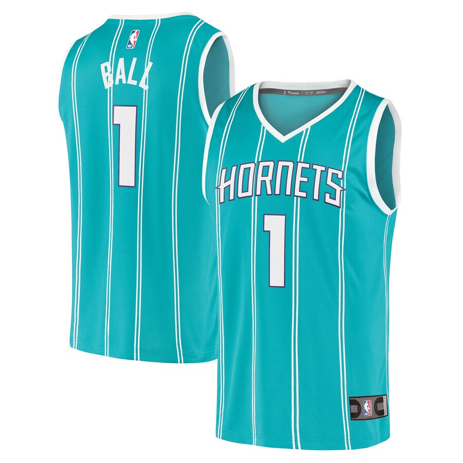 Men's Charlotte Hornets LaMelo Ball Fanatics Teal Fast Break Replica Jersey - Icon Edition - ujerseystore