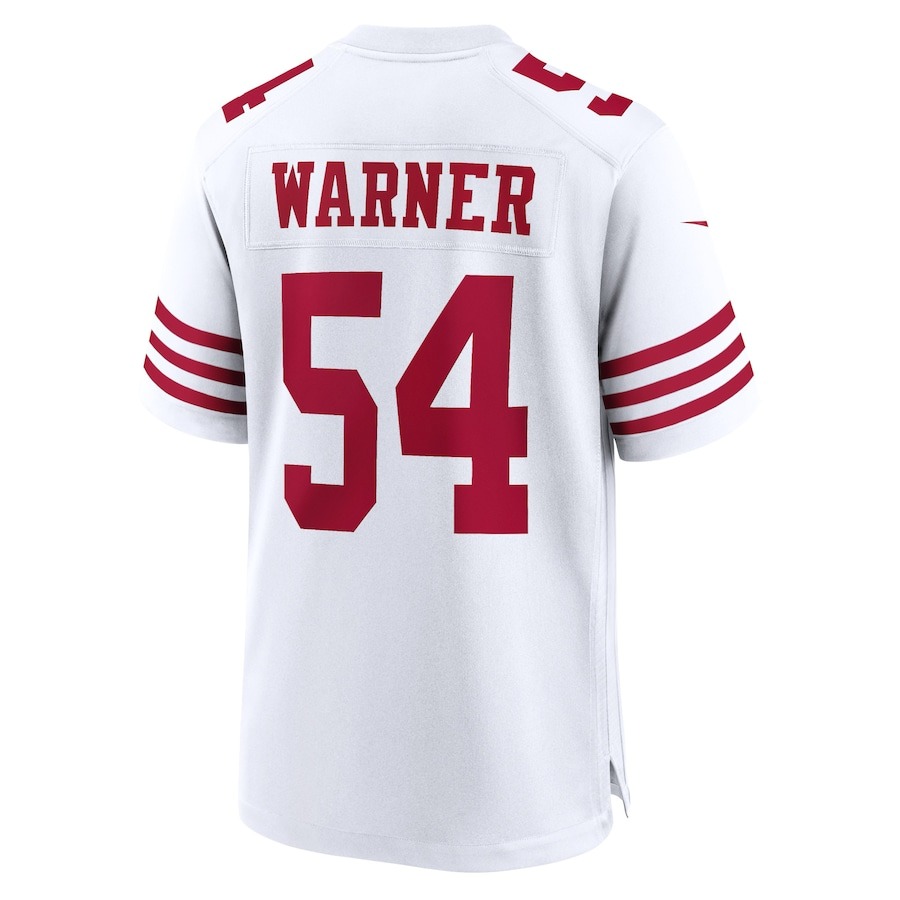 Men's San Francisco 49ers Fred Warner Nike White Player Game Jersey - ujerseystore