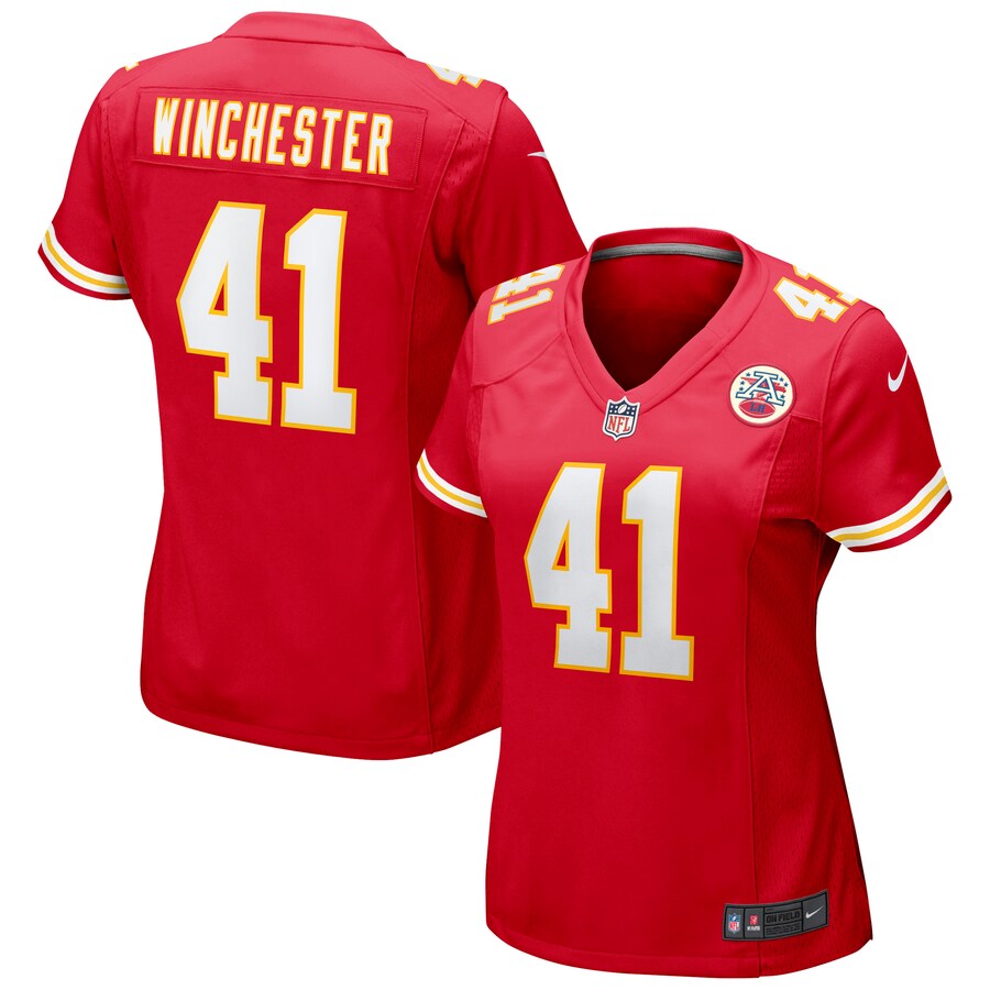Women's Kansas City Chiefs James Winchester Nike Red Game Jersey - ujerseystore
