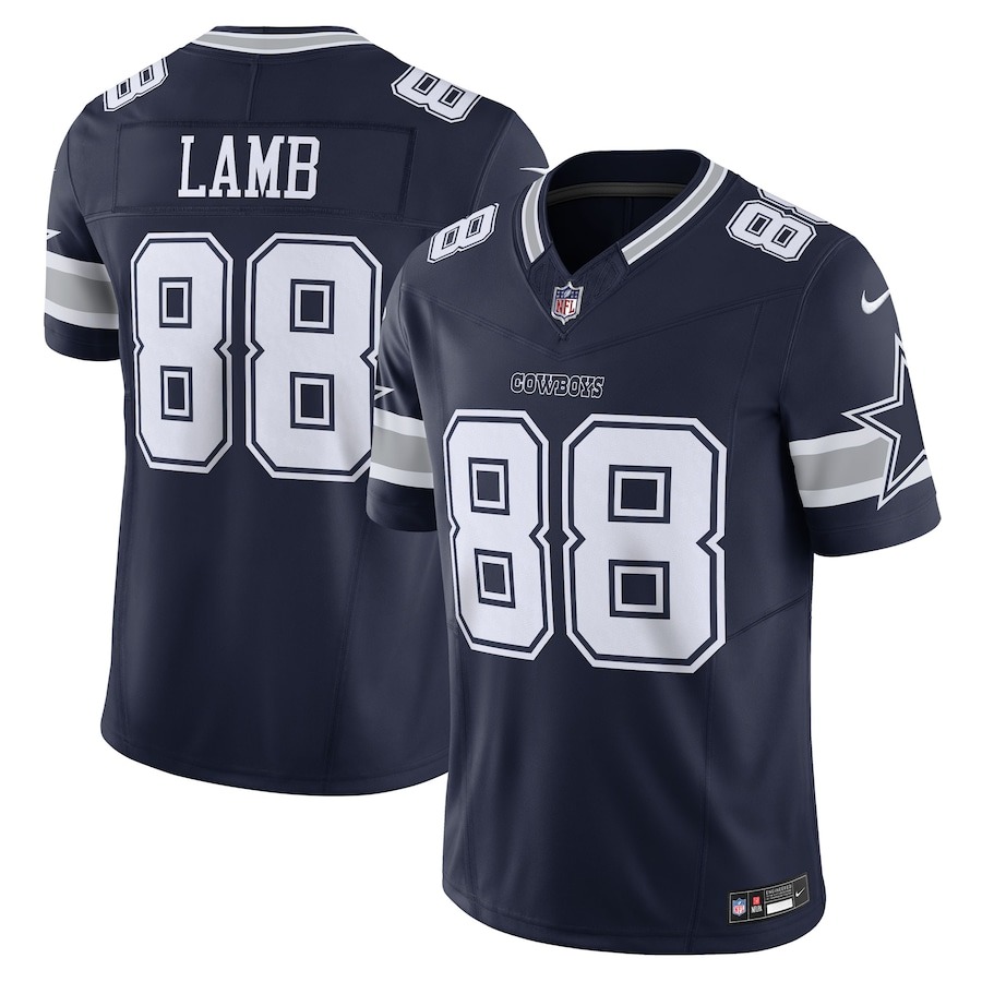 Men's Dallas Cowboys CeeDee Lamb Nike Navy Vapor F.U.S.E. Limited Jersey - ujerseystore