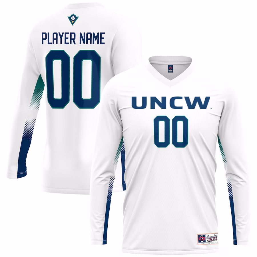 UNC Wilmington Seahawks GameDay Greats Unisex Adult NIL Lightweight Volleyball Jersey - White - ujerseystore