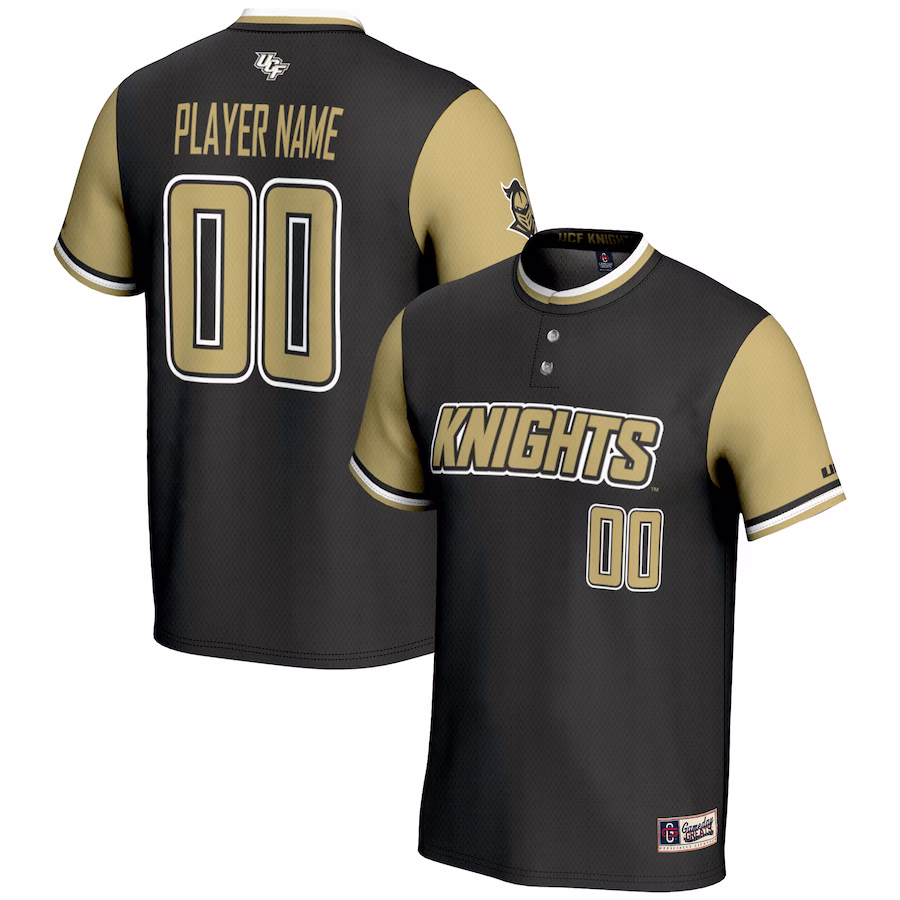 UCF Knights GameDay Greats NIL Pick-A-Player Lightweight Softball Jersey - Black - ujerseystore
