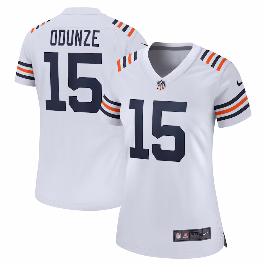 Women's Chicago Bears Rome Odunze Nike White Alternate Game Jersey - ujerseystore