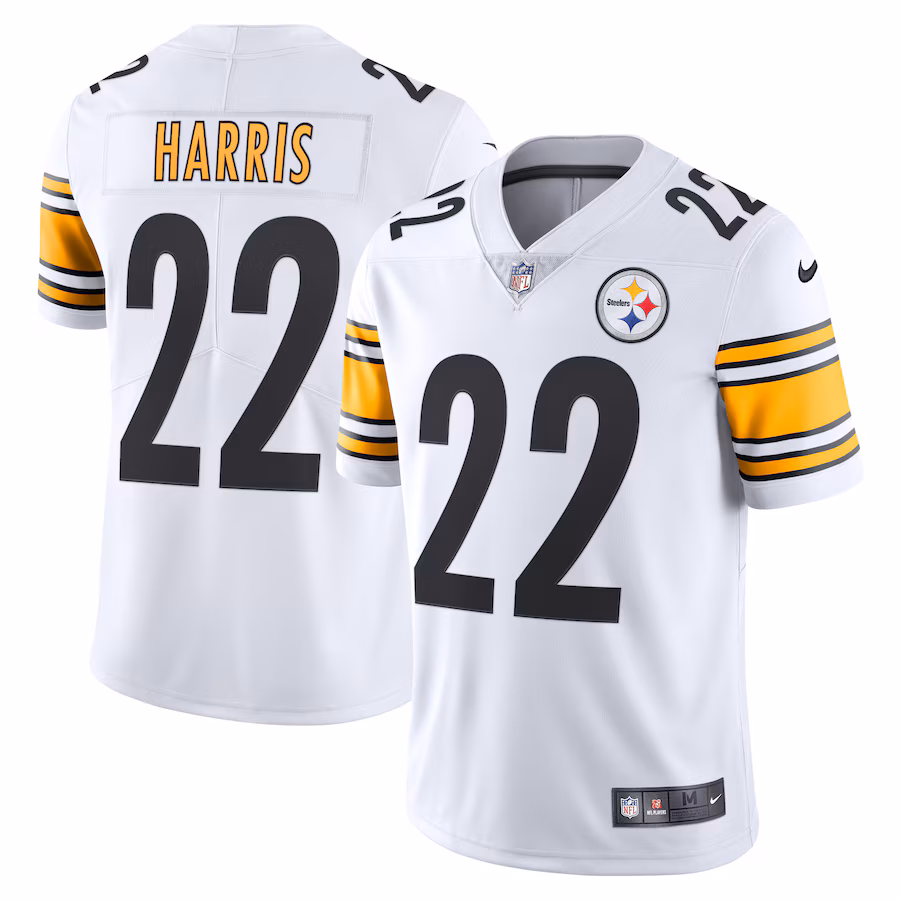Men's Pittsburgh Steelers Najee Harris Nike White Vapor Limited Jersey - ujerseystore
