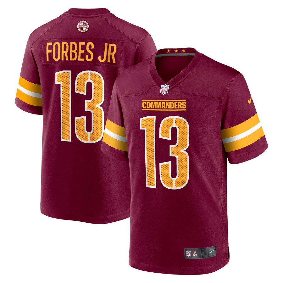 Men's Washington Commanders Emmanuel Forbes Jr. Nike Burgundy Game Jersey - ujerseystore