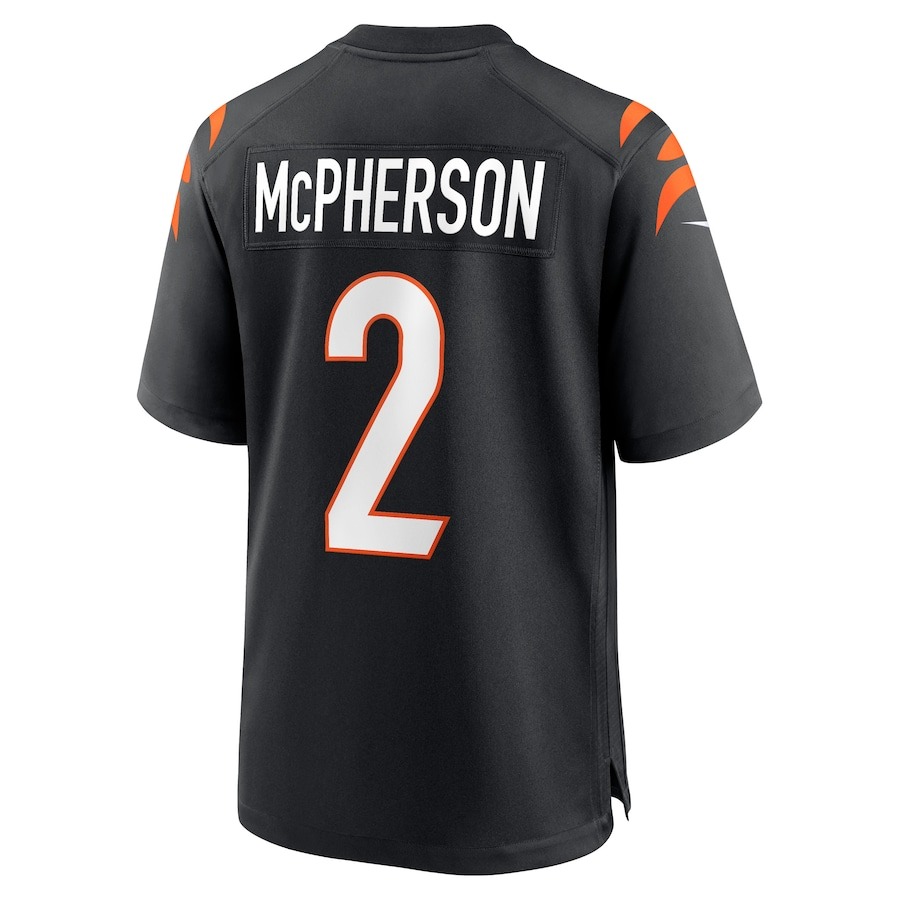 Men's Cincinnati Bengals Evan McPherson Nike Black Game Jersey - ujerseystore