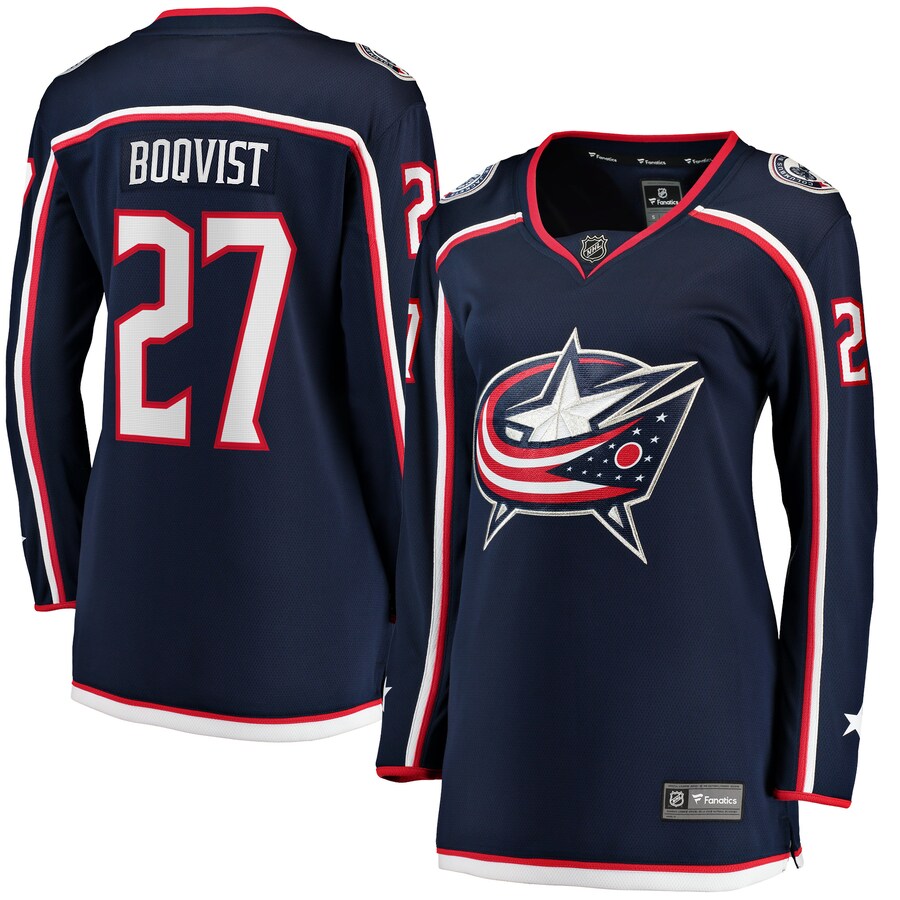 Women's Columbus Blue Jackets Adam Boqvist Fanatics Branded Navy Home Breakaway Player Jersey - ujerseystore