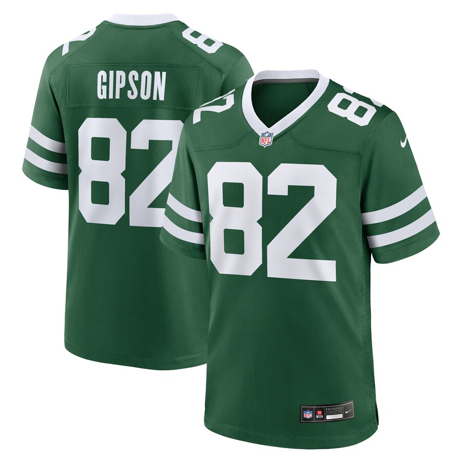 Men's New York Jets Xavier Gipson Nike Legacy Green Team Game Jersey - ujerseystore