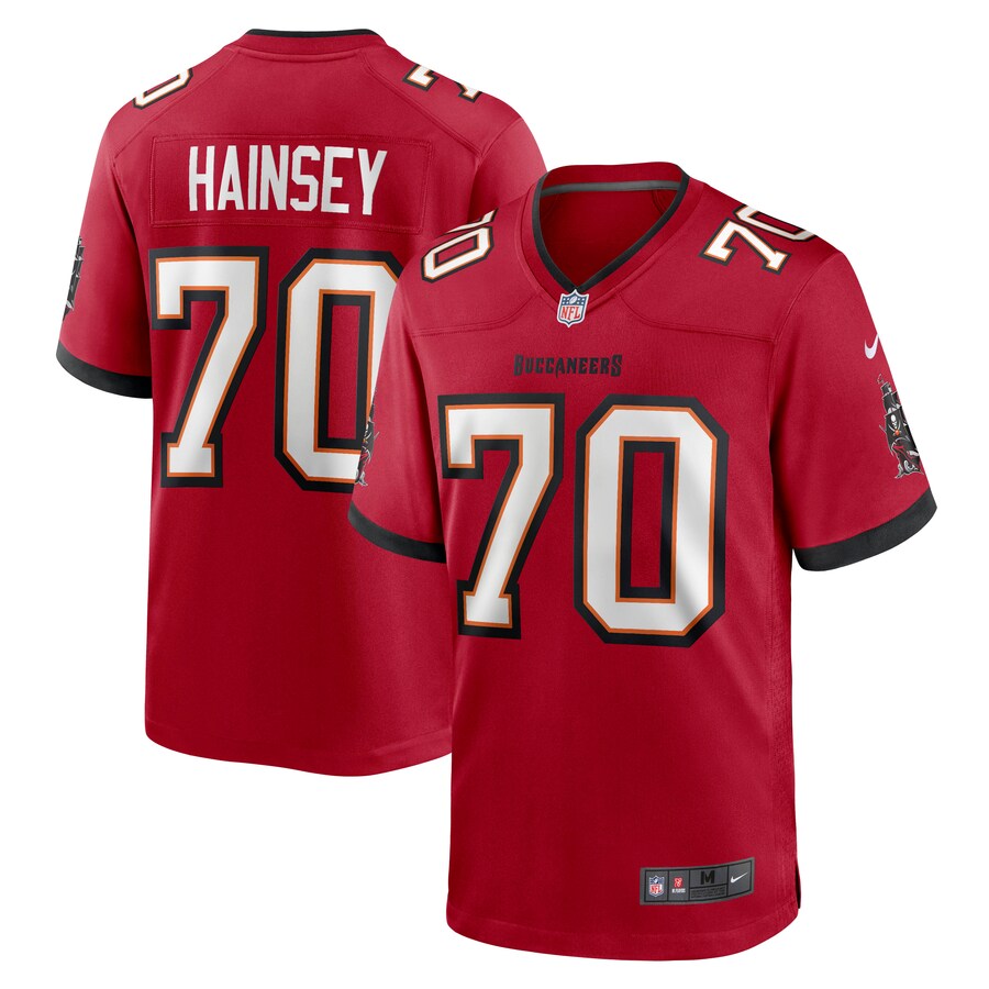 Men's Tampa Bay Buccaneers Robert Hainsey Nike Red Game Jersey - ujerseystore
