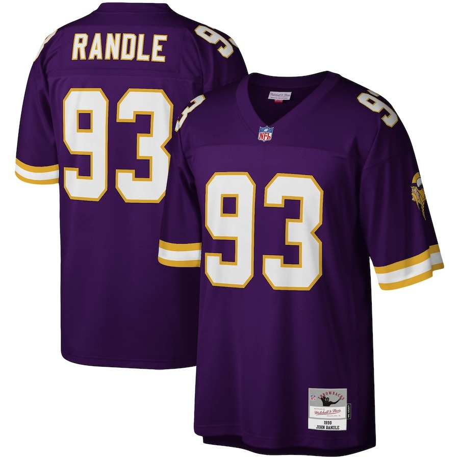 Men's Minnesota Vikings John Randle Mitchell & Ness Purple Legacy Replica Jersey - ujerseystore