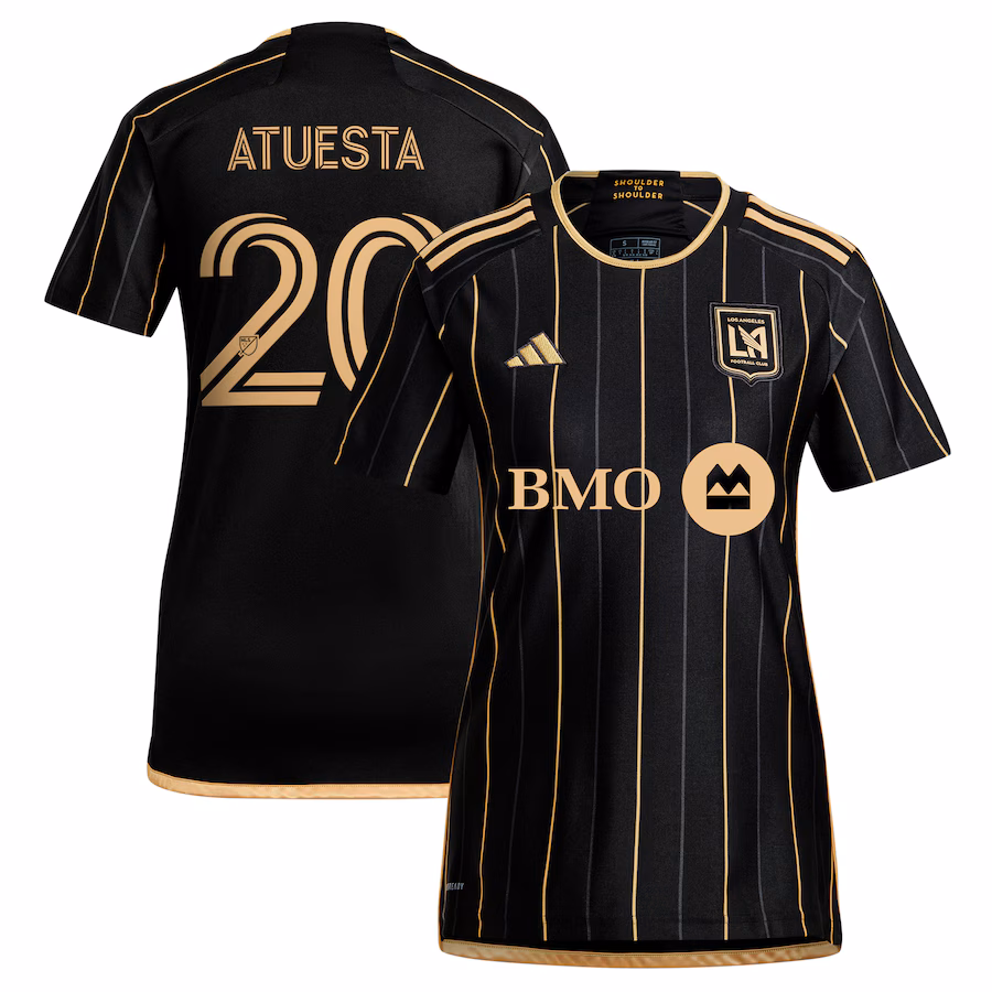 Women's LAFC Eduard Atuesta adidas Black 2024 Primary Replica Player Jersey - ujerseystore
