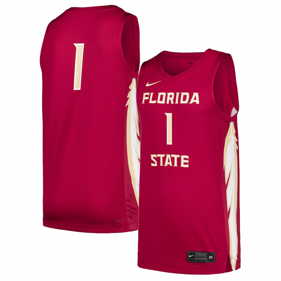 #1 Florida State Seminoles Nike Replica Jersey - Garnet - ujerseystore