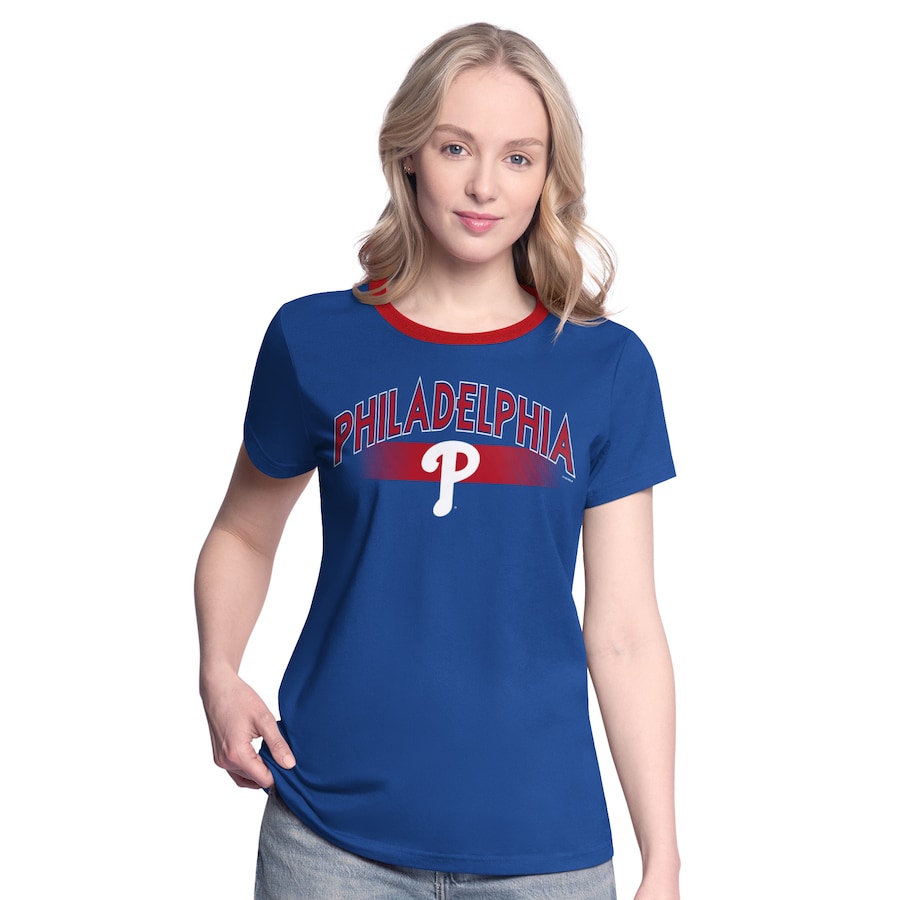 Women's Philadelphia Phillies G-III 4Her by Carl Banks Royal Pitch T-Shirt - ujerseystore