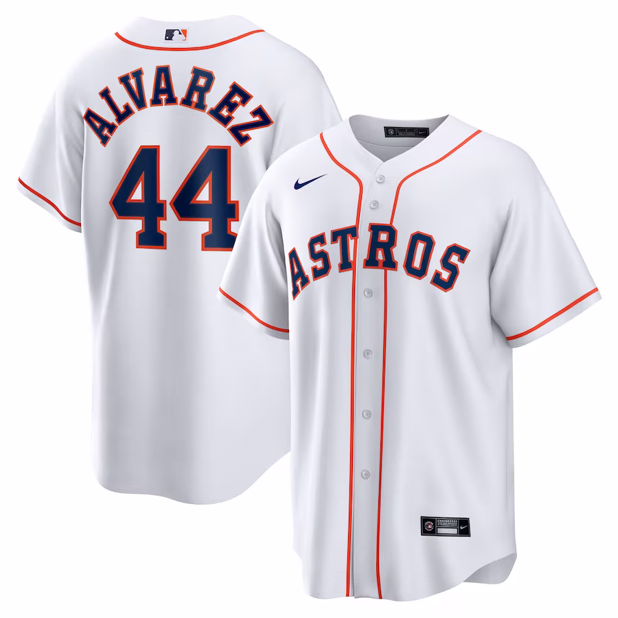 Men's Houston Astros Yordan Álvarez Nike White Home Replica Player Jersey - ujerseystore