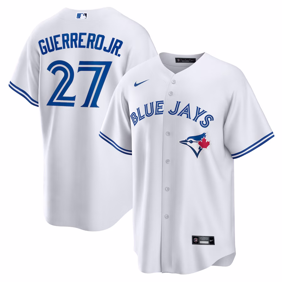 Men's Toronto Blue Jays Vladimir Guerrero Jr. Nike White Home Replica Player Name Jersey - ujerseystore