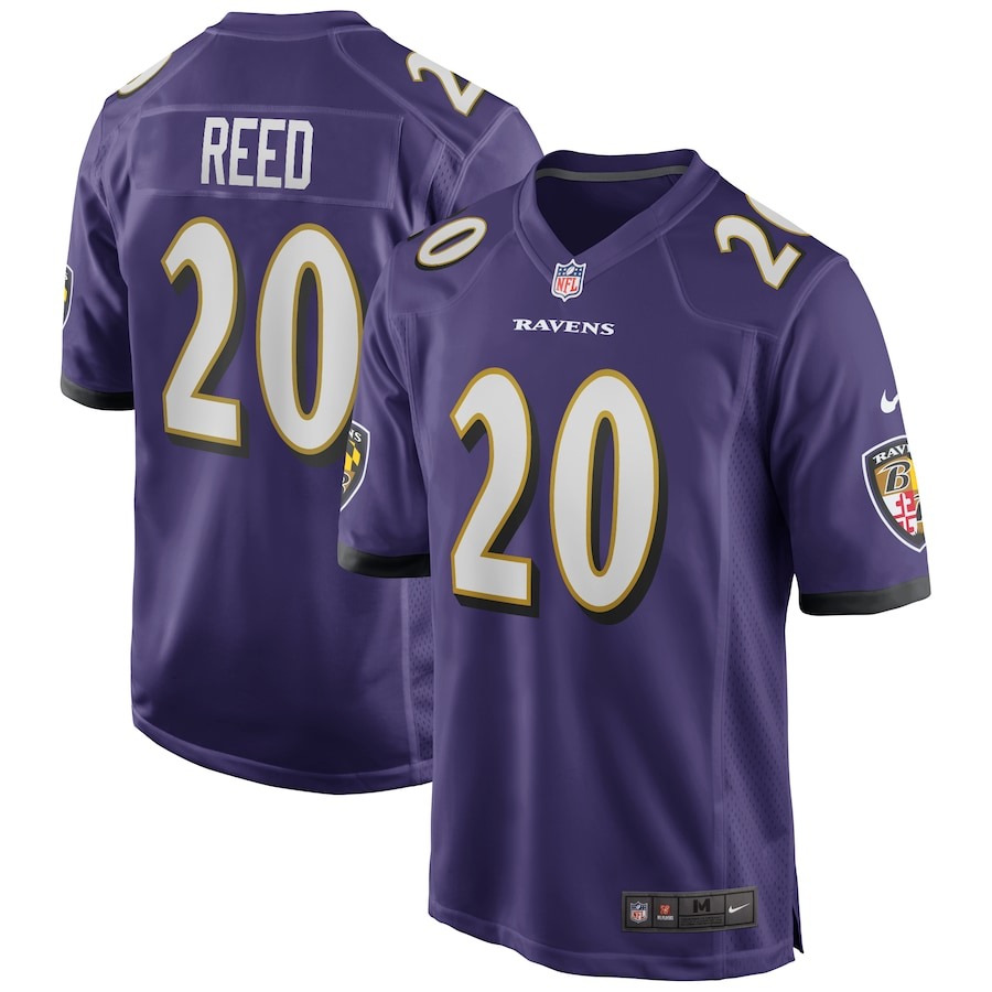 Men's Baltimore Ravens Ed Reed Nike Purple Game Retired Player Jersey - ujerseystore
