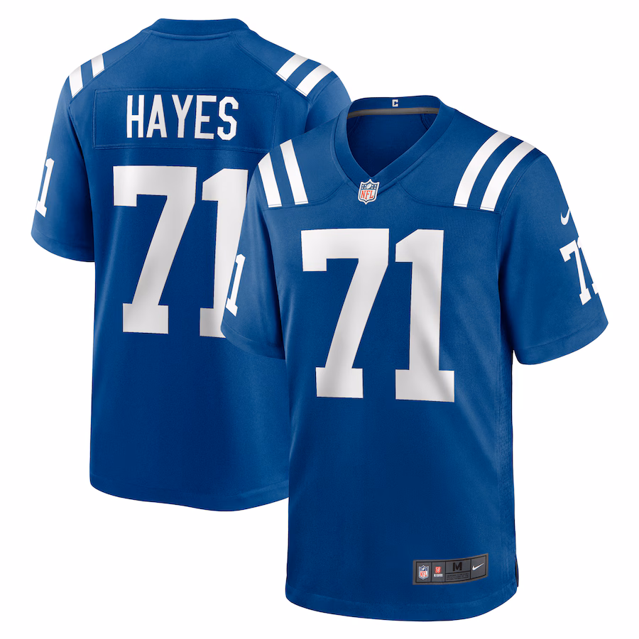 Men's Indianapolis Colts Ryan Hayes Nike  Royal Team Game Jersey - ujerseystore