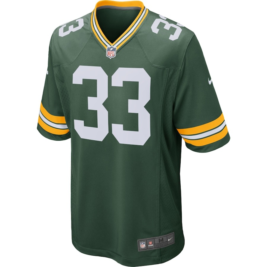 Men's Green Bay Packers Aaron Jones Nike Green Game Jersey - ujerseystore