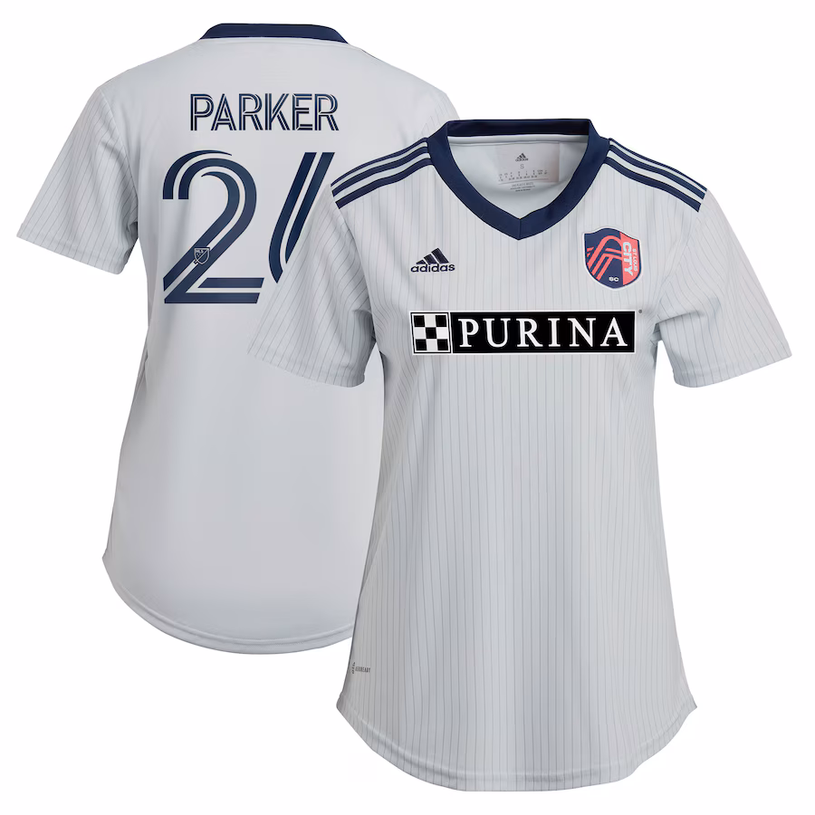 Women's St. Louis City SC Tim Parker adidas Gray 2023 The Spirit Kit Replica Jersey - ujerseystore