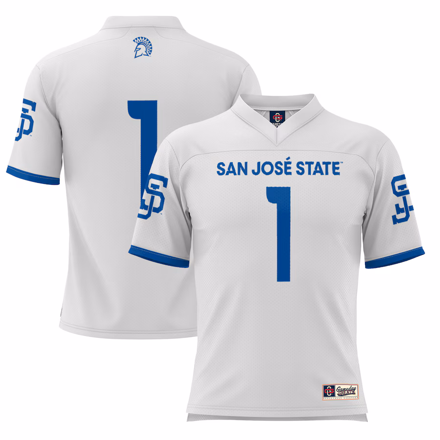 Youth GameDay Greats #1 White San Jose State Spartans Football Jersey - ujerseystore