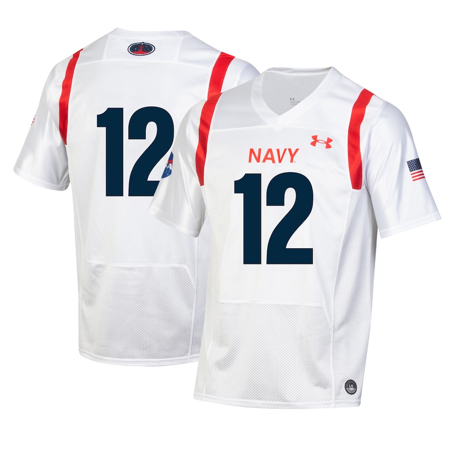 Men's Under Armour White Navy Midshipmen 2022 Special Games Replica Jersey - ujerseystore