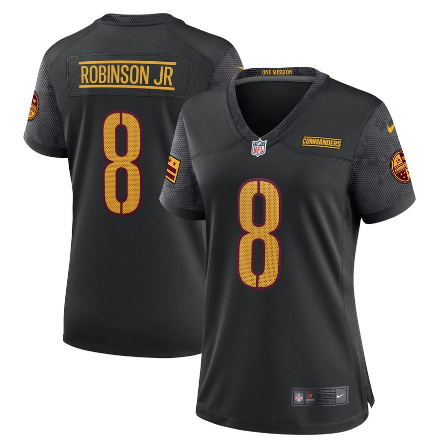 Women's Washington Commanders Brian Robinson Jr. Nike Black Player Jersey - ujerseystore