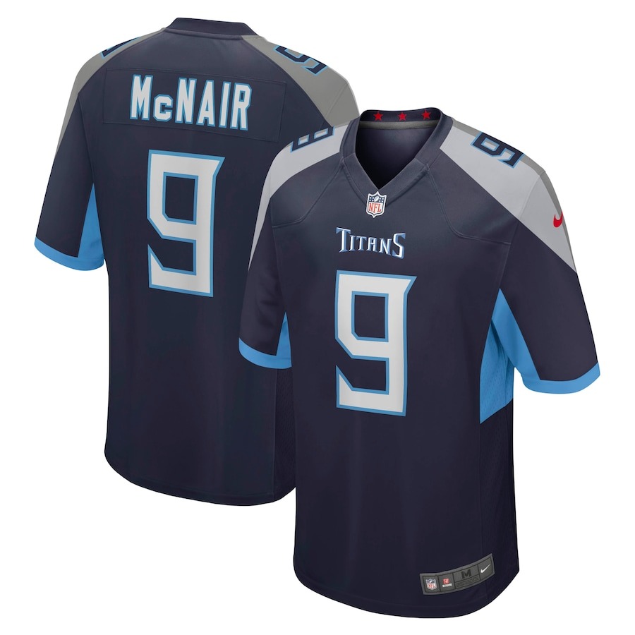 Men's Tennessee Titans Steve McNair Nike Navy Game Retired Player Jersey - ujerseystore