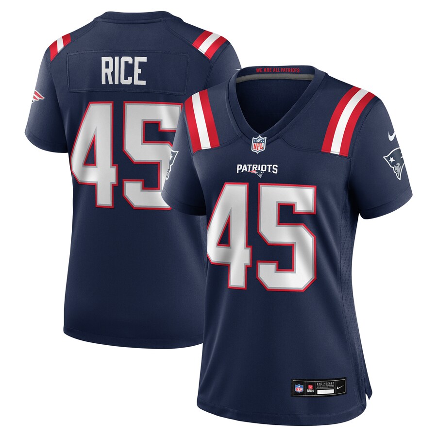 Women's New England Patriots Monty Rice Nike Navy Game Jersey - ujerseystore