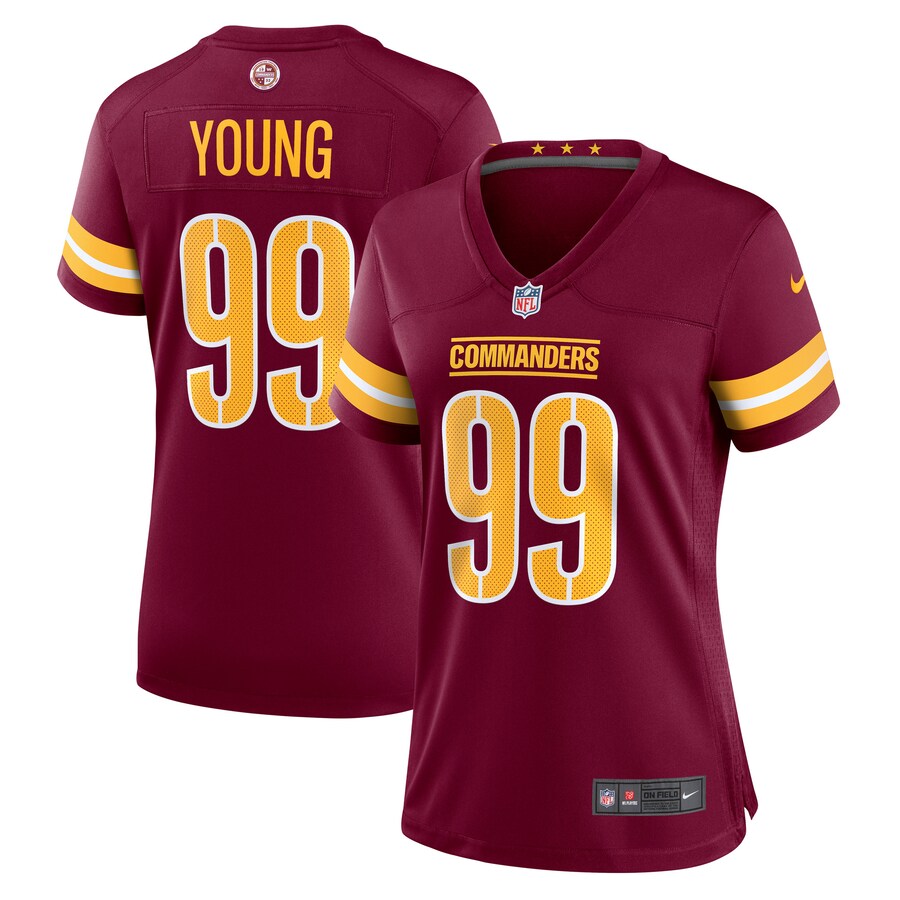 Women's Washington Commanders Chase Young Nike Burgundy Player Jersey - ujerseystore