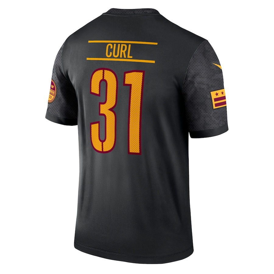 Men's Washington Commanders Kamren Curl Nike Black Alternate - ujerseystore