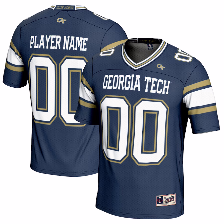 Georgia Tech Yellow Jackets GameDay Greats NIL Pick-A-Player Football Jersey - Gold - ujerseystore