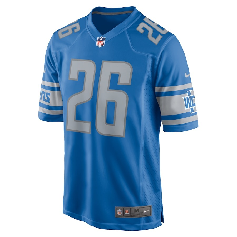 Men's Detroit Lions Jahmyr Gibbs Nike Blue 2023 NFL Draft First Round Pick Game Jersey - ujerseystore
