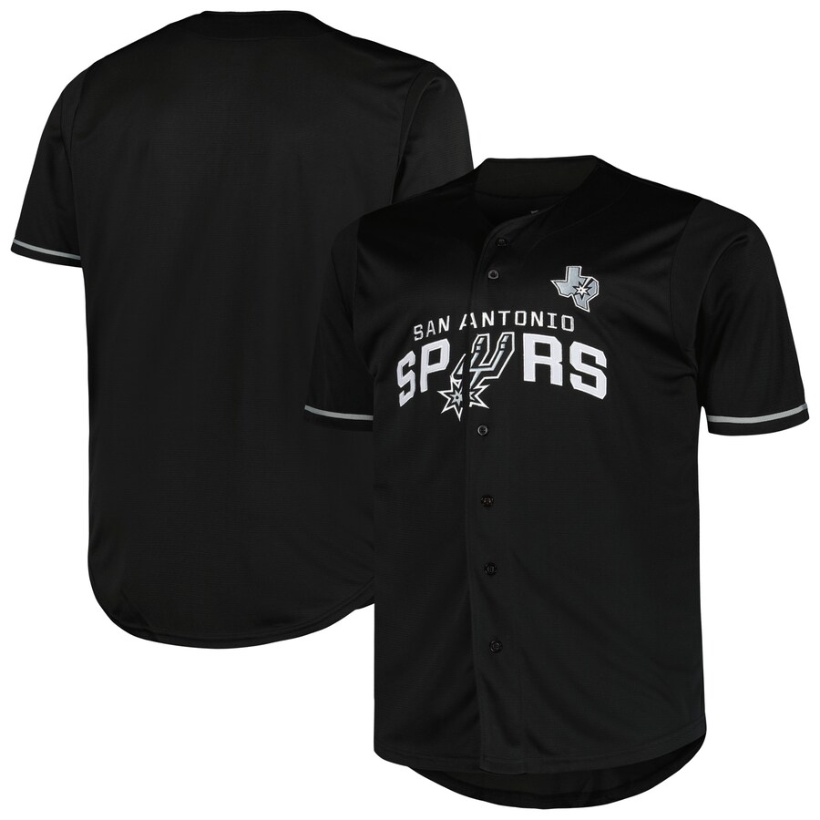 Men's San Antonio Spurs Profile Black Big & Tall Pop Jersey - ujerseystore