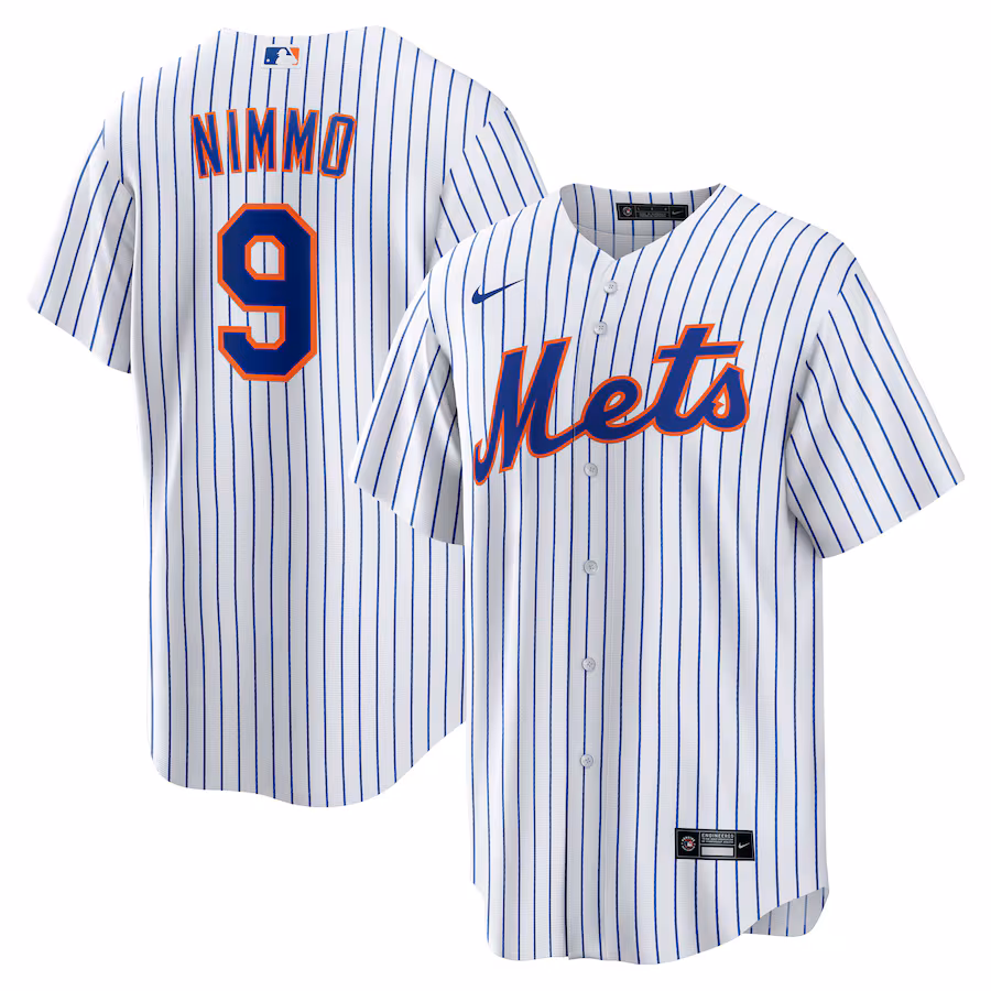 Men's New York Mets Brandon Nimmo Nike White Home Replica Jersey - ujerseystore