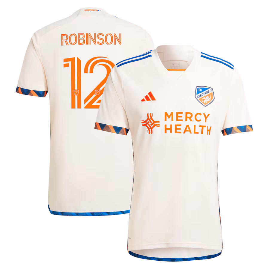 Men's FC Cincinnati Miles Robinson adidas White 2024 The Canvas Kit Replica Player Jersey - ujerseystore