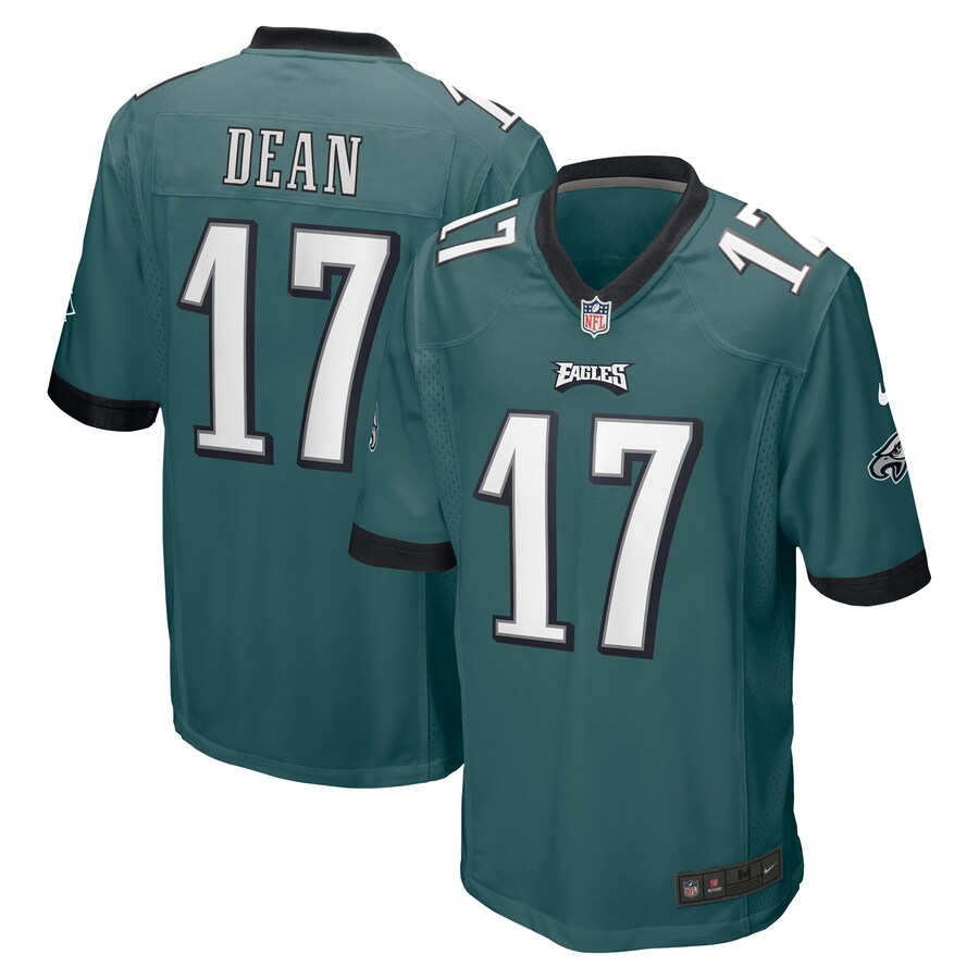 Men's Philadelphia Eagles Nakobe Dean Nike Green Player Game Jersey - ujerseystore